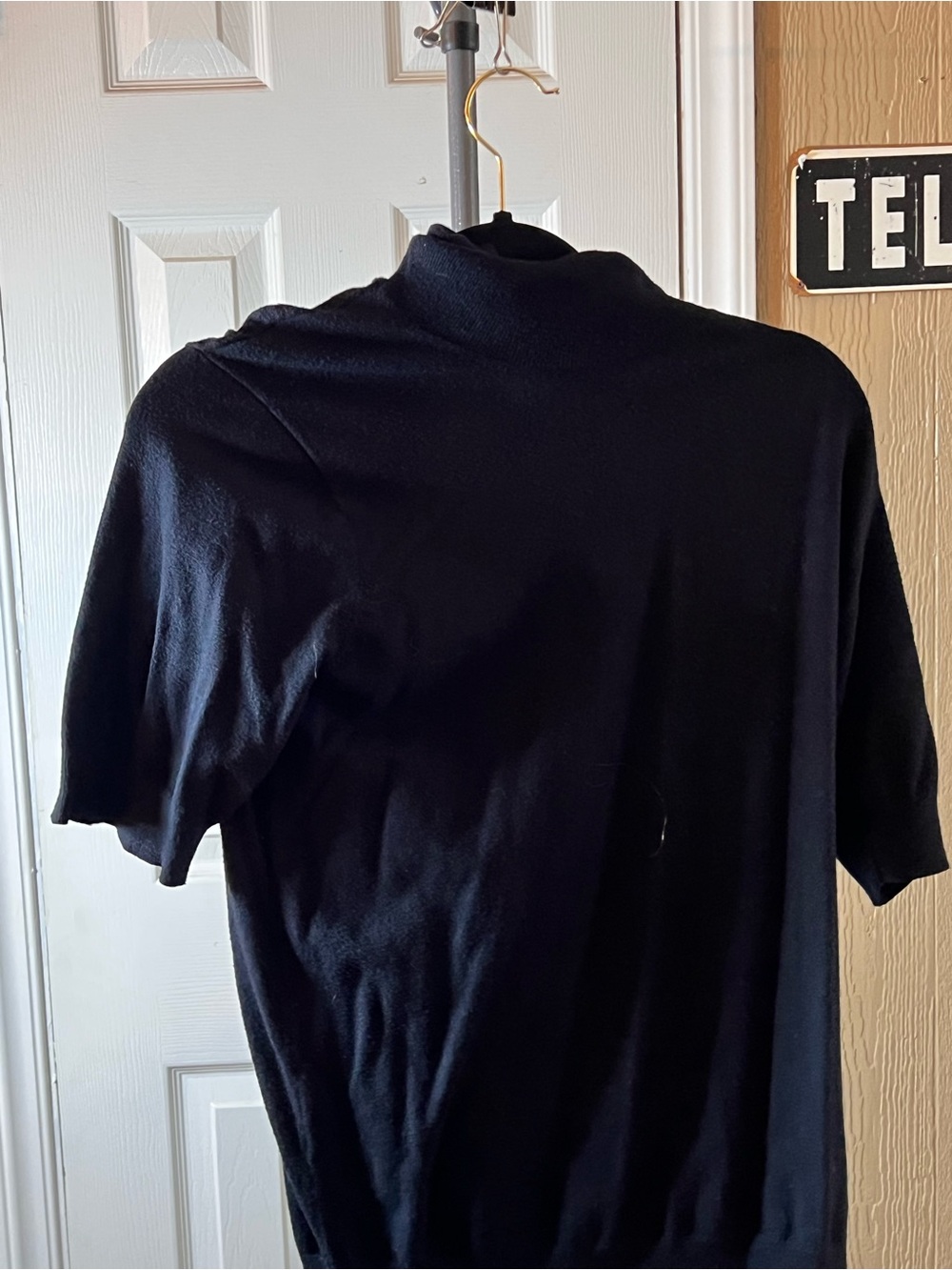 torrid Black Short-Sleeve Mock Neck Tee